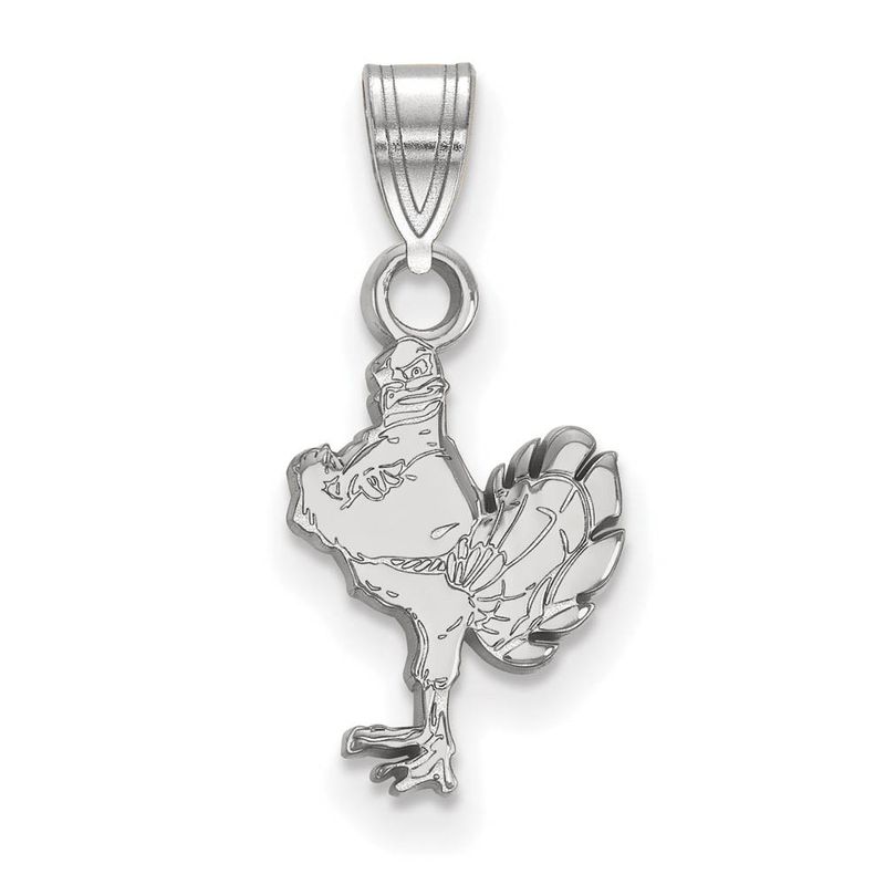 10k White Gold Virginia Tech Small Mascot Logo Pendant